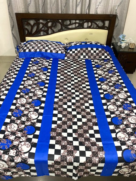 Cotton Design Bedsheet (3pcs Set)